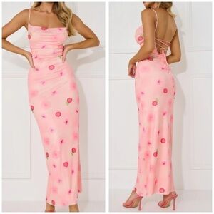 HELLO MOLLY Musical Dream Mesh Maxi Dress